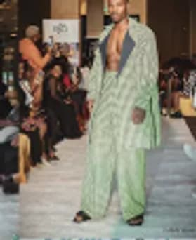 Eric Kayitare on the runway
