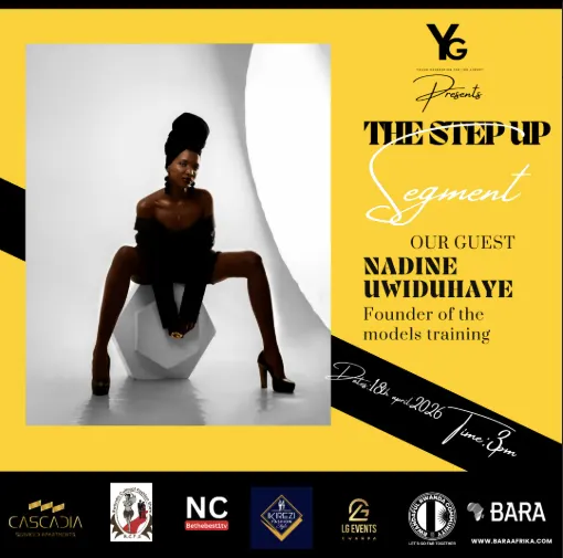 The poster for The Step Up with guest Nadine Uwiduhaye
